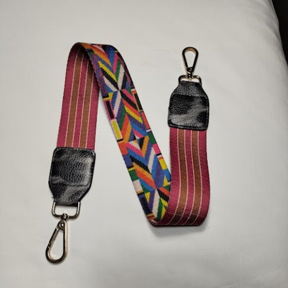 Non-Adjustable Detachable Replacement Crossbody Bag Strap Gold Metal Colorful - Picture 1 of 7